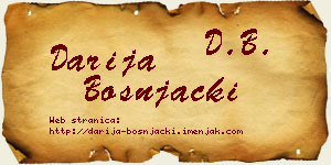 Darija Bošnjački vizit kartica